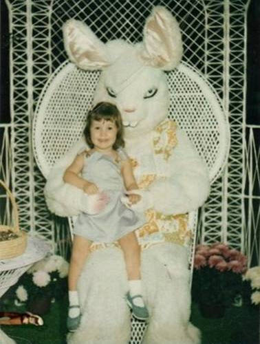 scary easter bunny pics. This deranged Easter Bunny